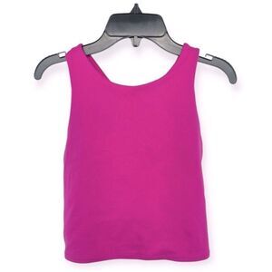 Athleta Women’s Medium Conscious Crop Sports Bra Fuchsia Pink A–C Cup Activewear